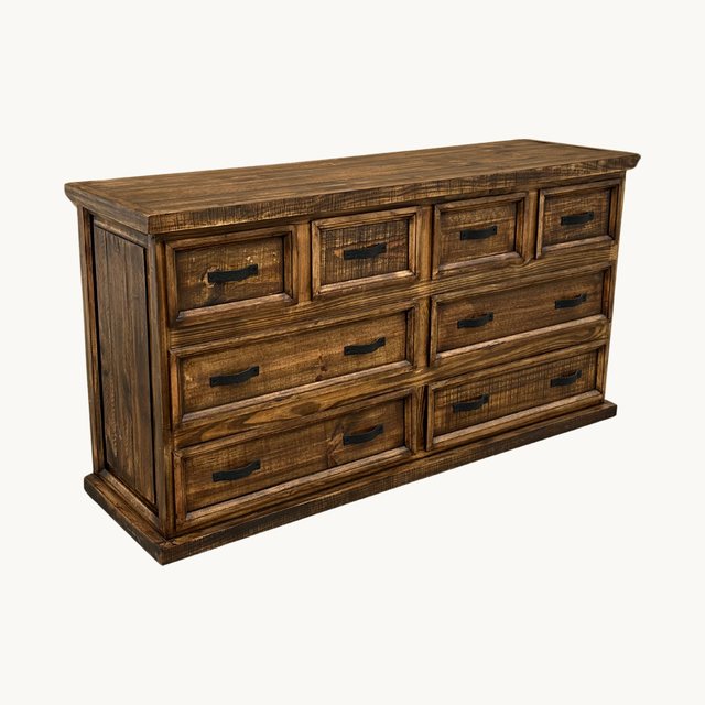 Rustic 8-Drawer Dresser