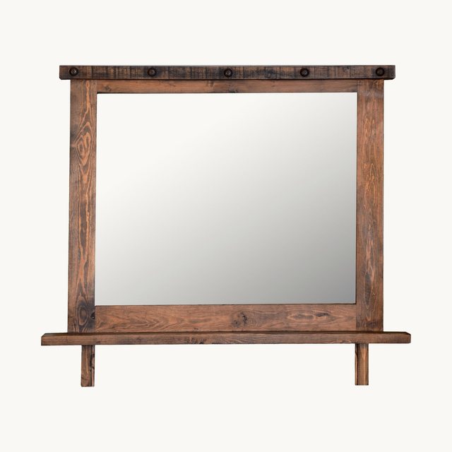 Rustic Wooden Mirror Frame
