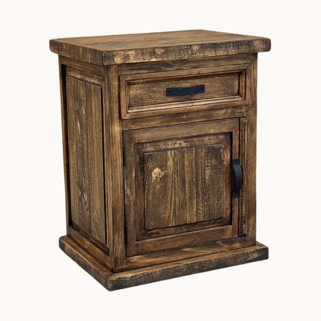 Rustic Tall Nightstand