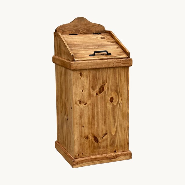 Wooden Trash Can